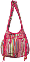 Colorful Hand Stitched Cotton Handbag Traditional Art