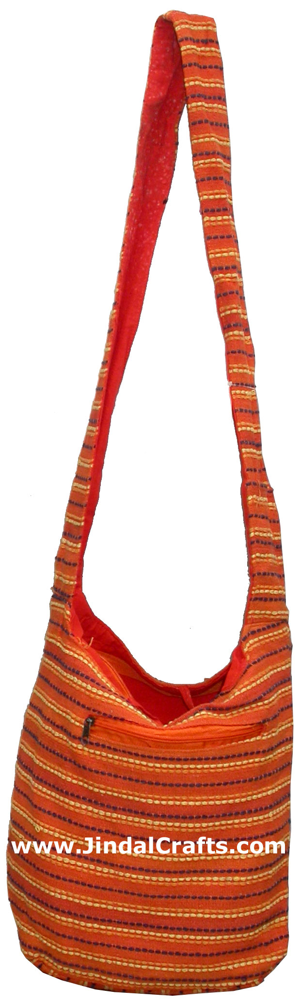 Colorful Hand Stitched Cotton Handbag Traditional Art