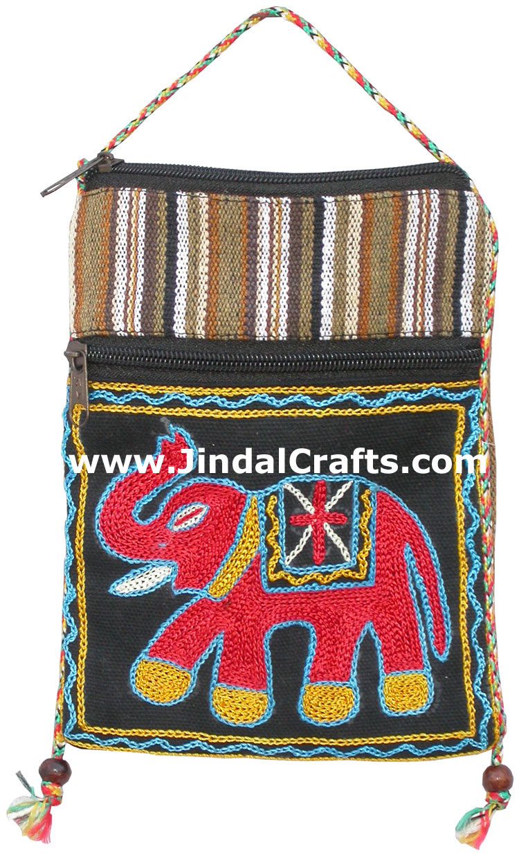 Designer Colorful Bags Cotton Hand Embroidered India