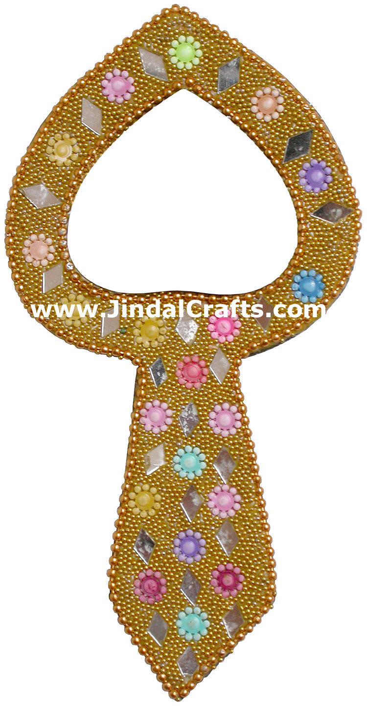 Lac Made Compact Mirror Traditional Design Art India