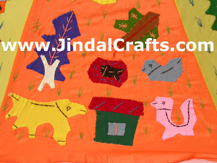 Water Proof Patch Work Sun Umbrella India Applique Art