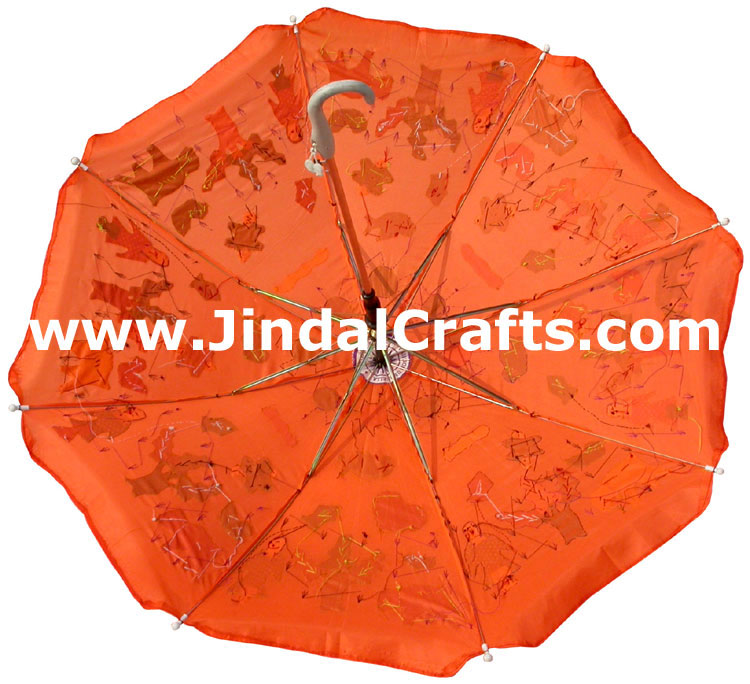 Water Proof Patch Work Sun Umbrella India Applique Art