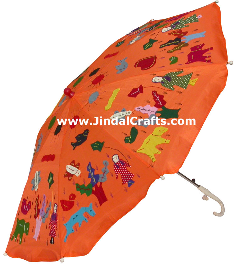 Water Proof Patch Work Sun Umbrella India Applique Art