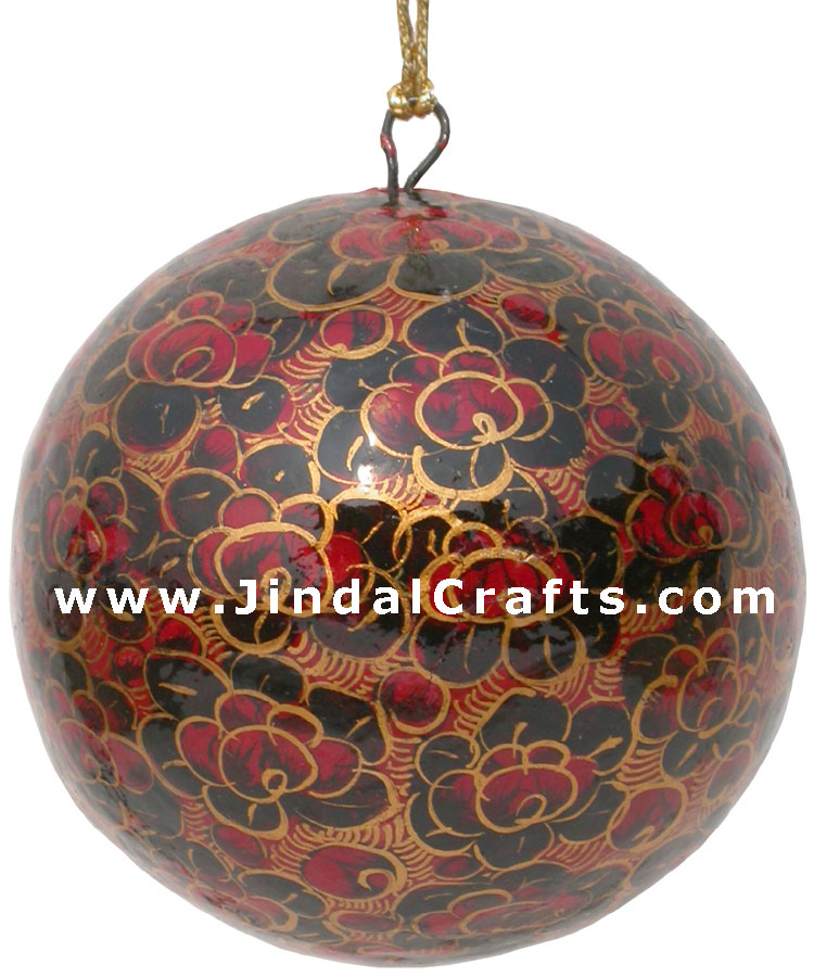 Handmade Papier Mache Decorative Painted Ball India Art
