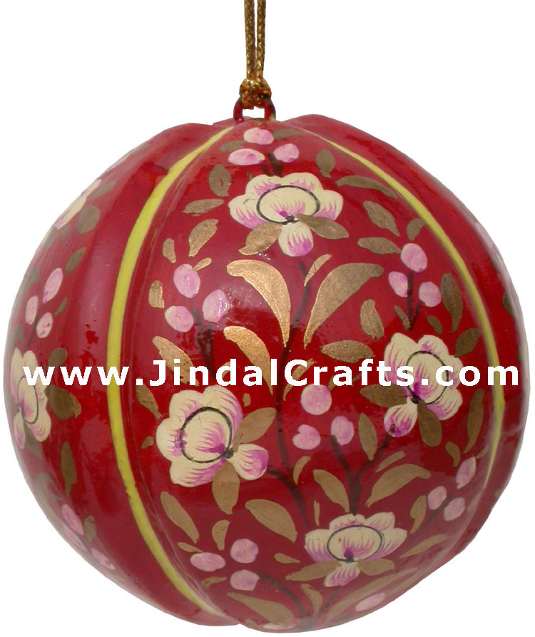 Handmade Papier Mache Decorative Painted Ball India Art