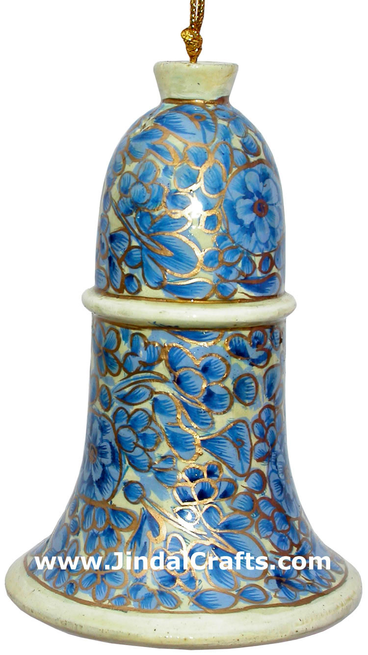 Handmade Papier Mache Decorative Painted Bell India Art