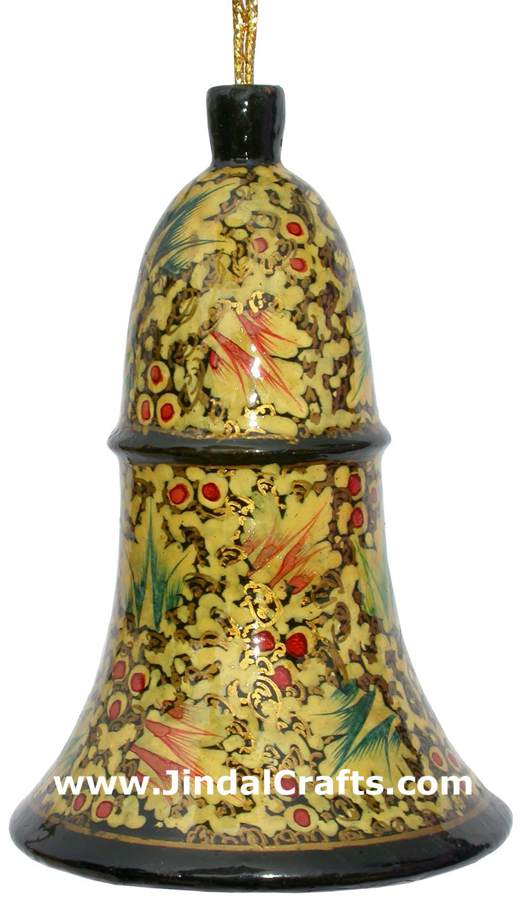 Handmade Papier Mache Decorative Painted Bell India Art