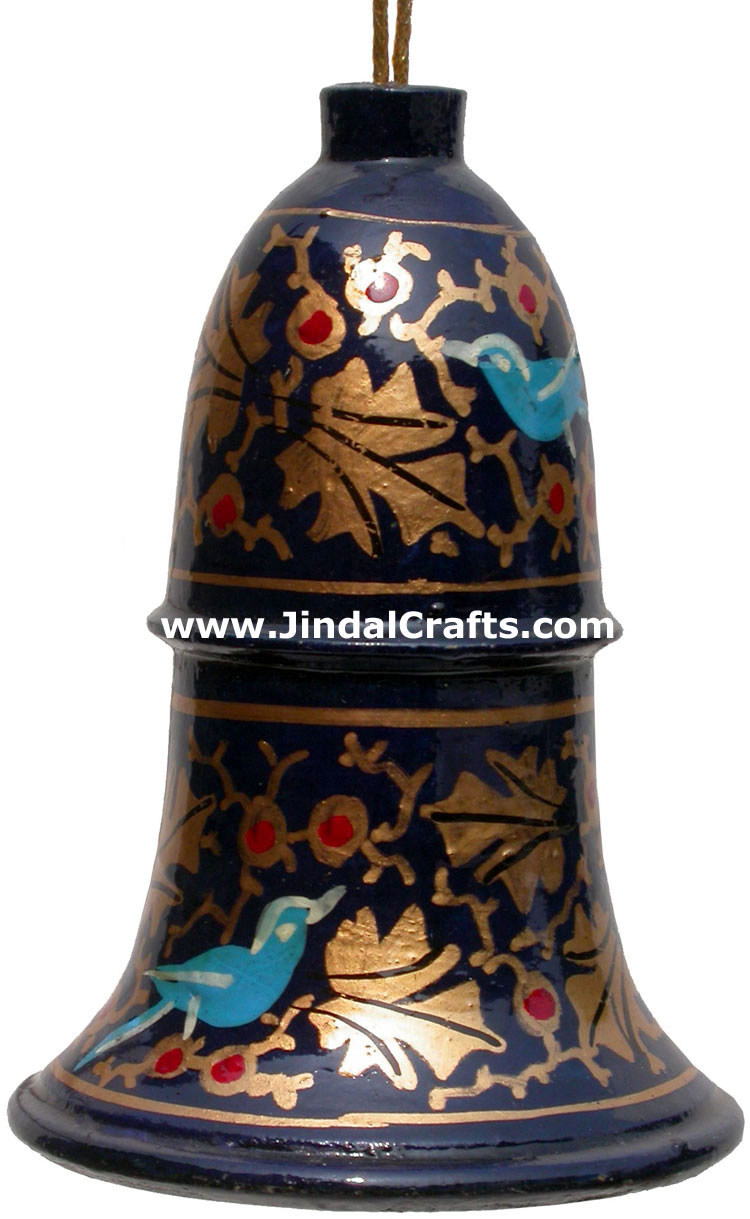 Handmade Papier Mache Decorative Painted Bell India Art