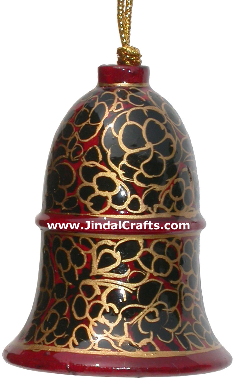 Handmade Papier Mache Decorative Painted Bell India Art