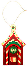 Handcrafted Handpainted Wood Christmas Hanging Ornament