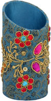 Colourful Hand Embroidered Designer Pen Holder India Unique Gift Souvenirs