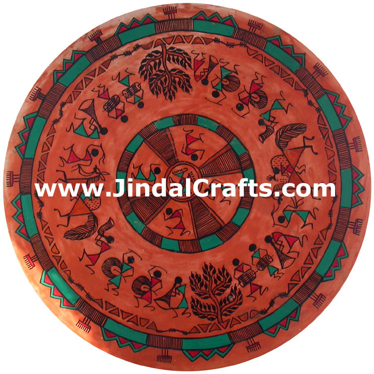 Terracotta Ottoman Hand made Warli Painting Traditional