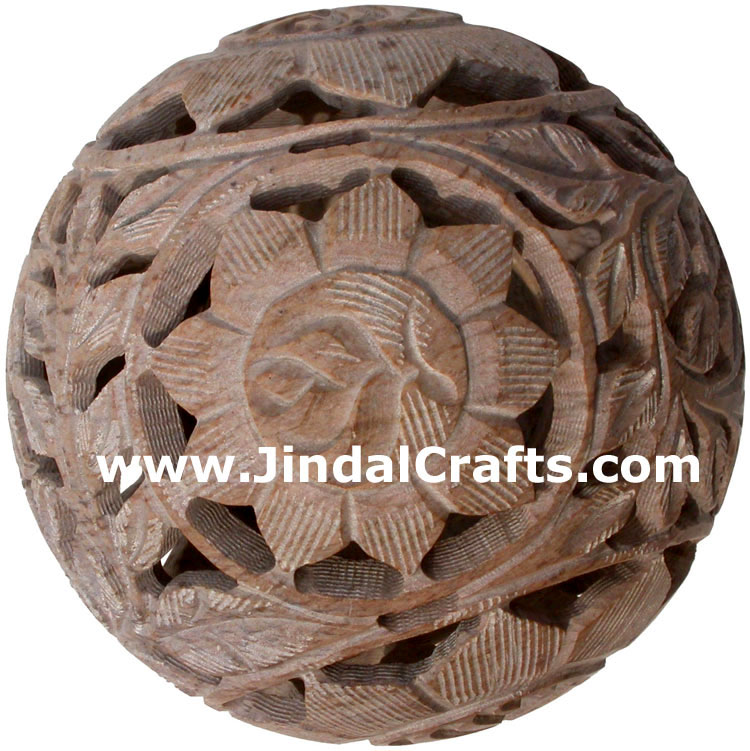 Soapstone Candle Holder Indian Hand Carving Jaali Art