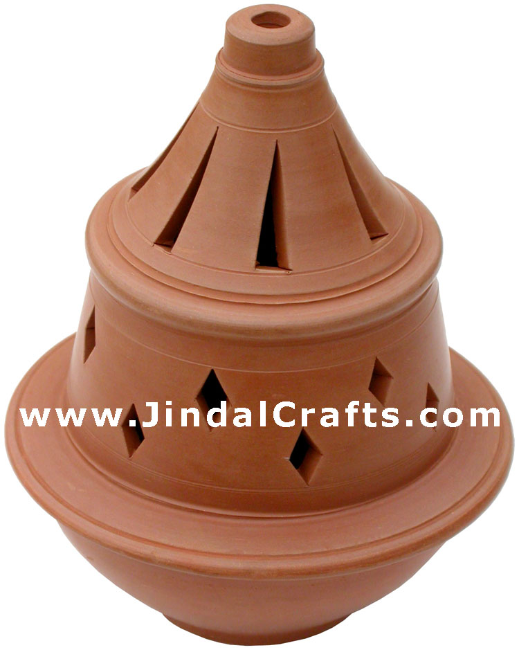 Handmade Terracotta Candle / Aroma Holder Indian Art