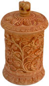 Hand Carved Multi Purpose Wooden Box India Fair Trade