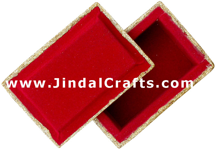 Handmade Lac Decorative Jewelry Box Indian Rich Crafts