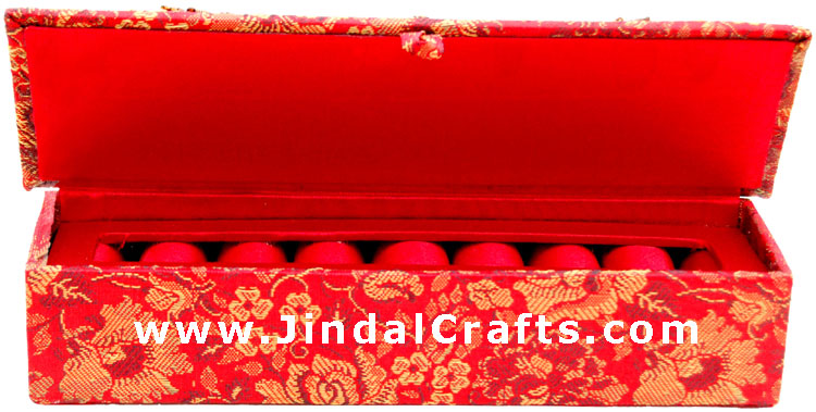Rings Box Hand Embroidered Designer Beaded Jari India