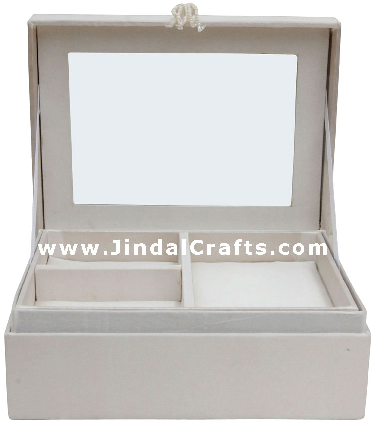 Jewelry Box Hand Embroidered Designer Beaded Jari India