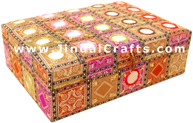 Hand Embroider / Beaded / Jari / Zari Jewelry Box Decor