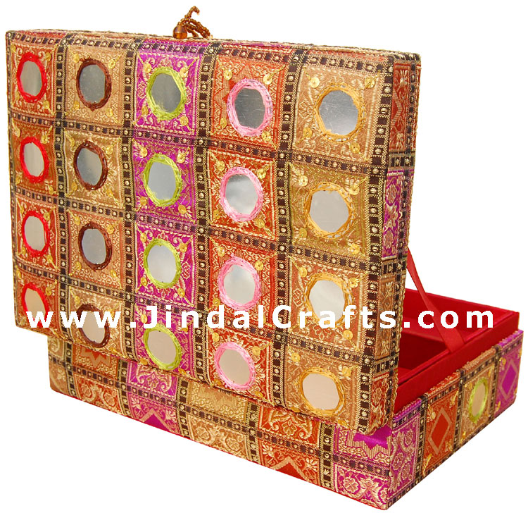 Hand Embroider / Beaded / Jari / Zari Jewelry Box Decor