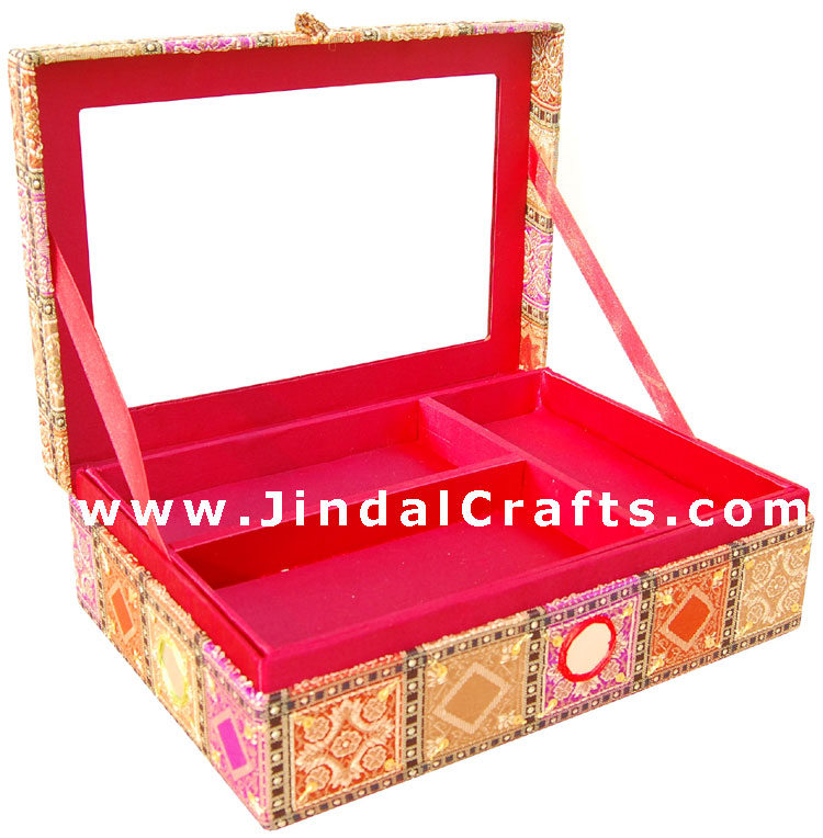 Hand Embroider / Beaded / Jari / Zari Jewelry Box Decor