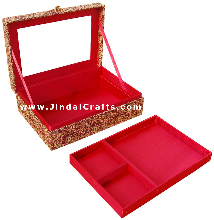 Hand Embroider / Beaded / Jari / Zari Jewelry Box Decor