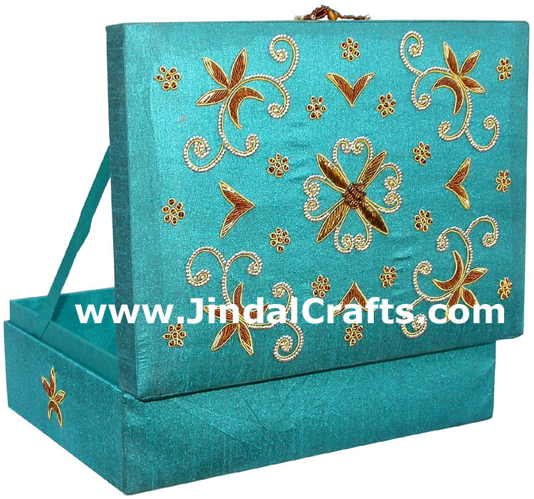 Hand Embroidered Designer Jewelry Box Souvenirs Gifts