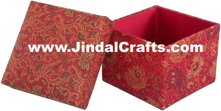 Colourful Hand Embroidered Designer Gift Box Indian Handicrafts Souvenirs Crafts