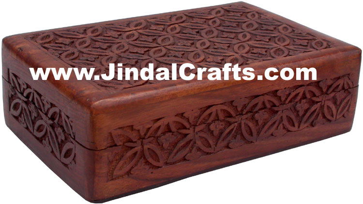 Handmade Wooden Elephants Box Indian Handicrafts Arts Crafts Gift Souvenirs