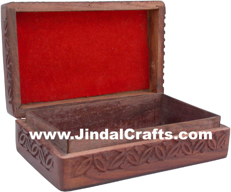 Handmade Wooden Elephants Box Indian Handicrafts Arts Crafts Gift Souvenirs