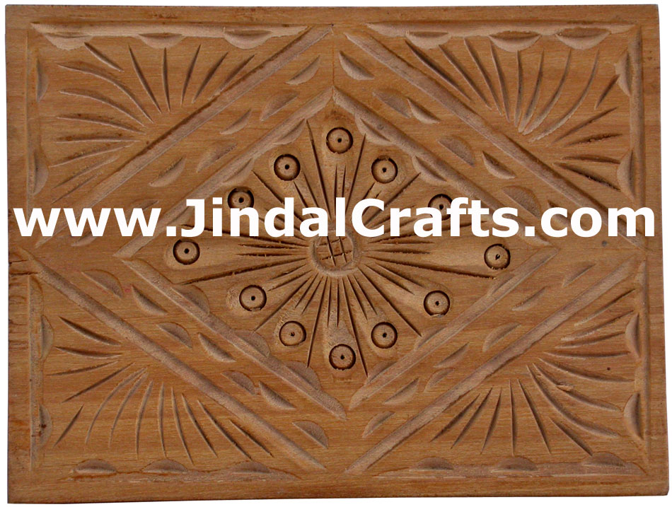 Hand Carved Wooden Multi Purpose Box Rich Indian Handicraft Art Craft