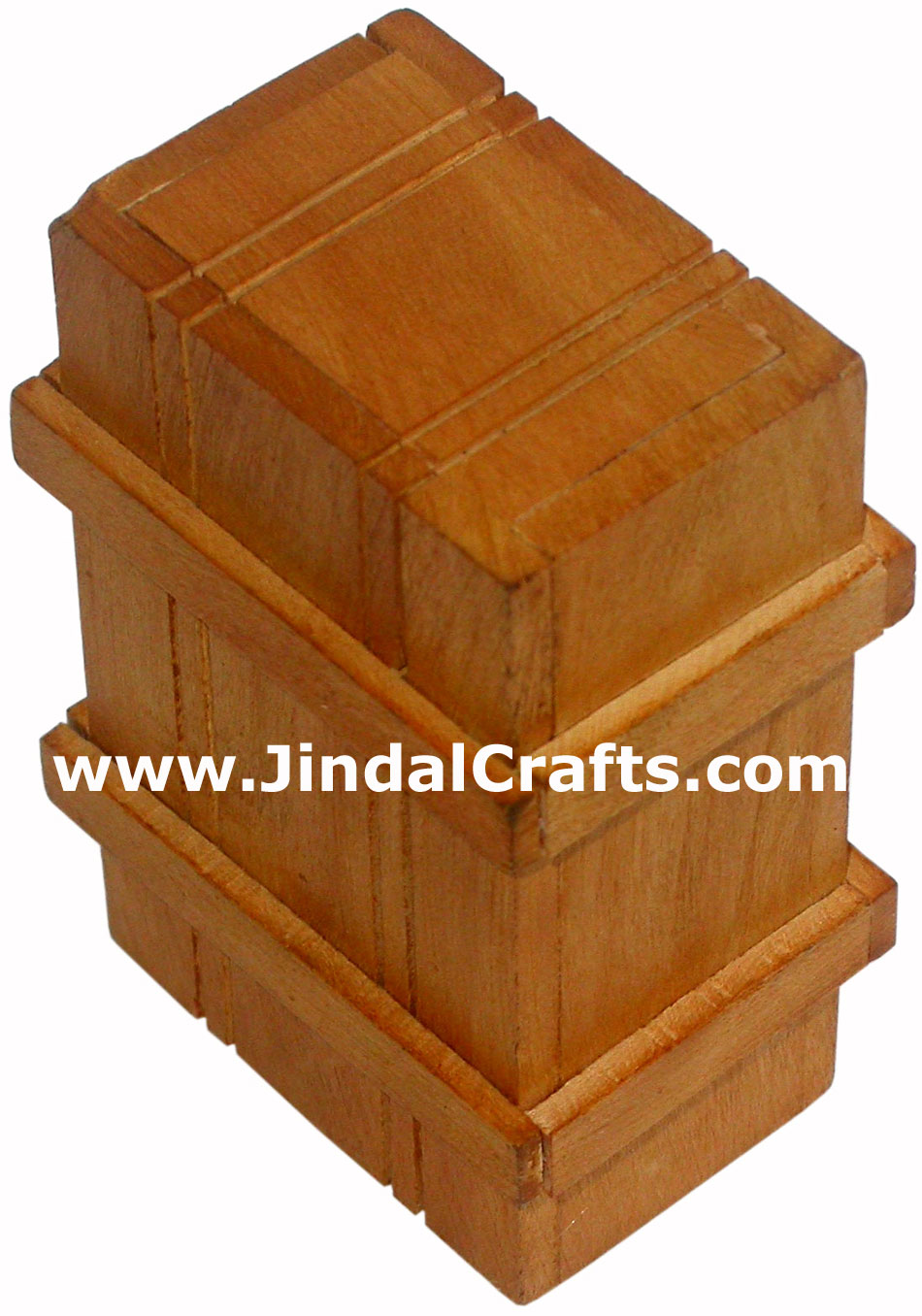Hand Carved Wooden Multi Purpose Puzzle Box Trick to Open Indian Rich Handicraft