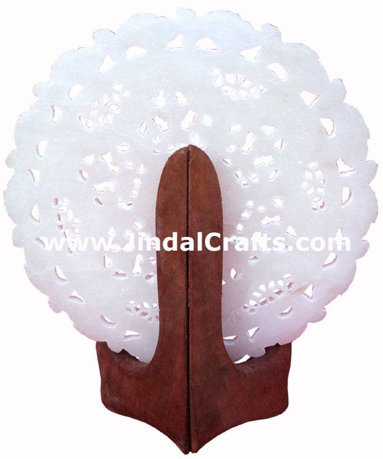 Hand Carved Jaali Designer Decorative Plate Home Decor Rich Indian Handicrafts