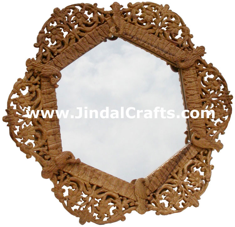 Photo / Mirror Frame  - Handcarved Wooden Indian Art