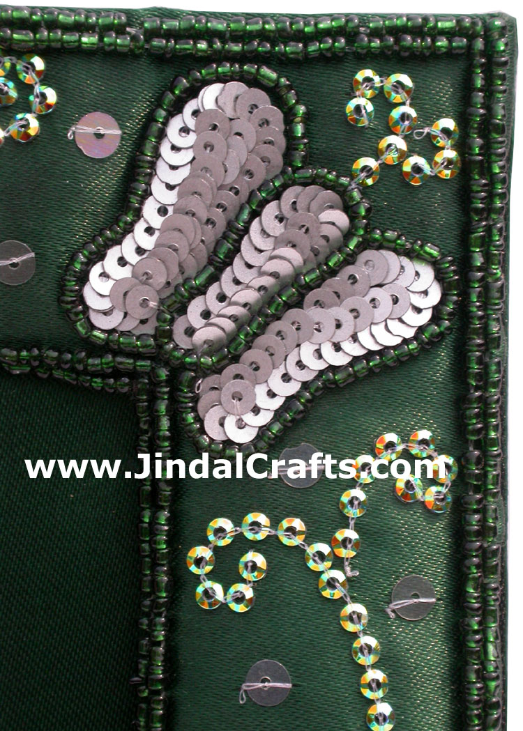 Hand Embroidered Beaded Photo Picture Frame India Arts