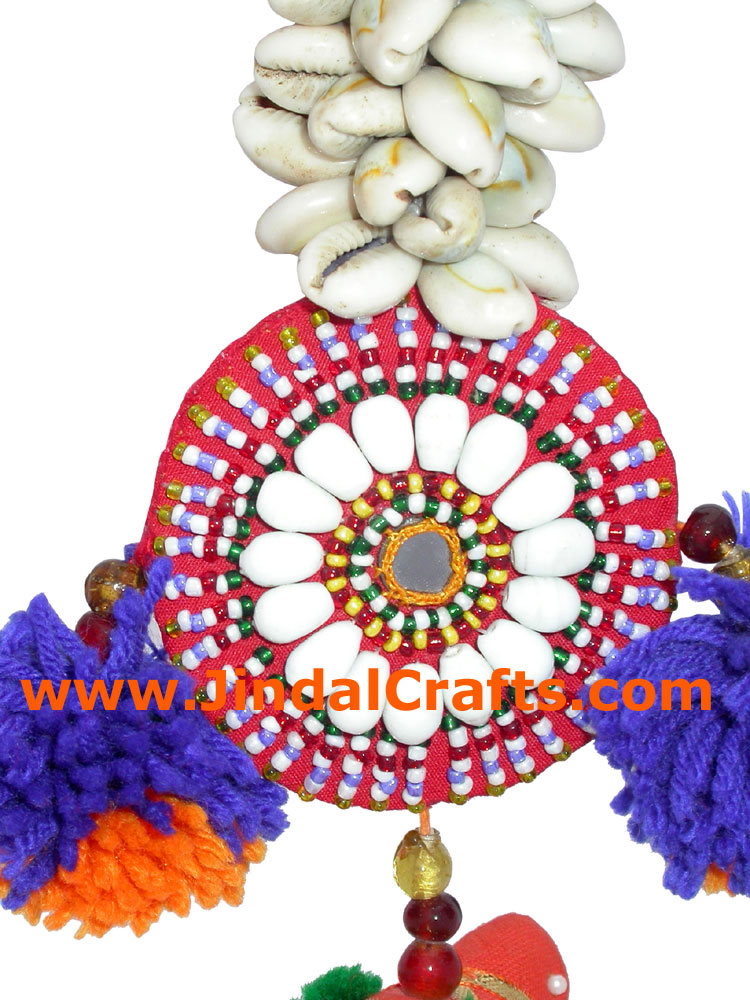 Handmade Traditional Shell Kodi Bunch Hanging India Art