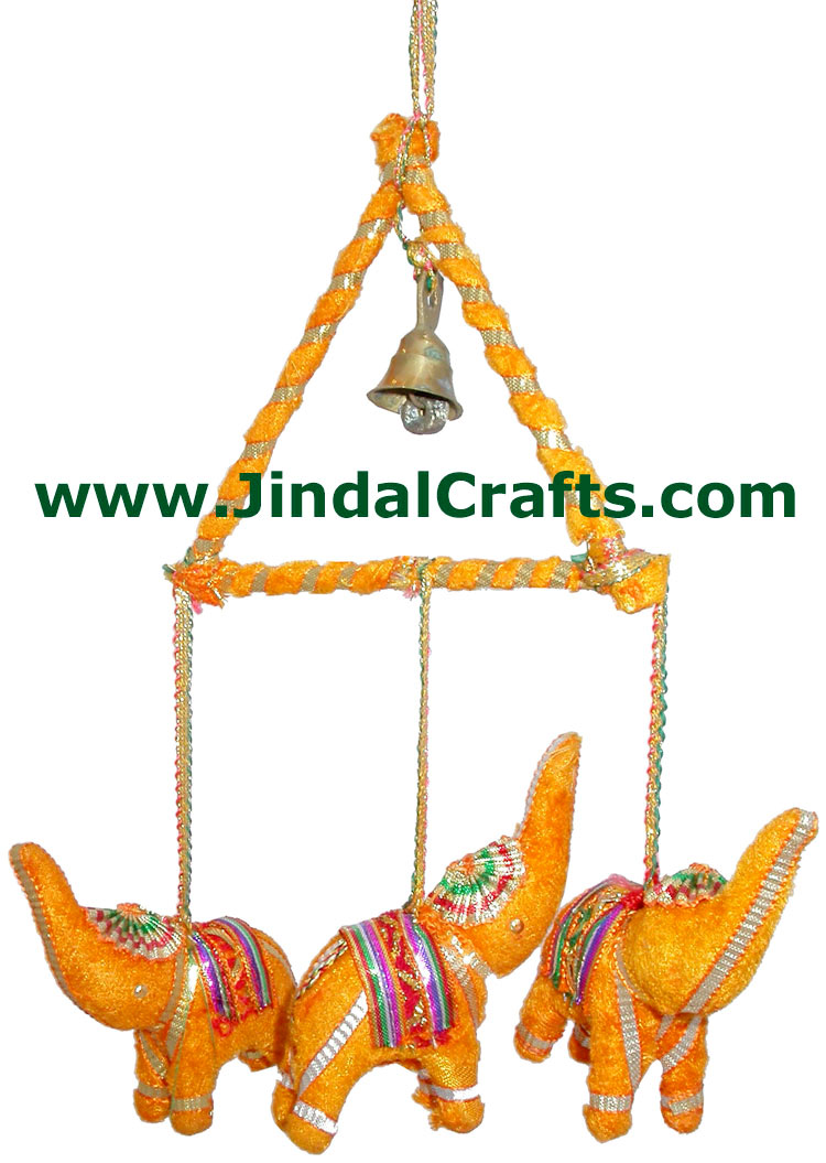 Handmade Traditional Three Birds Triangle Hanging India