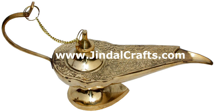 Aladdin Ka Jadui Chirag Metal Craft Home Decoration Art.