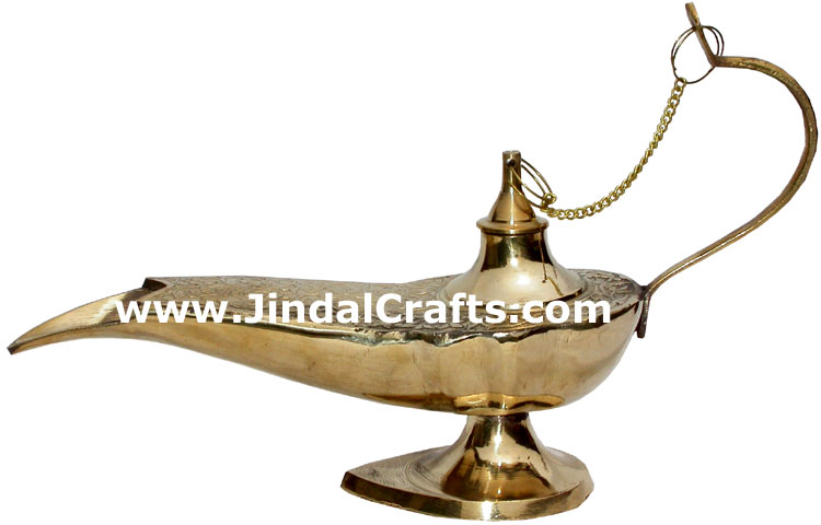 Magic Lamp Aladdin Disney Chirag Metal Craft Home Decoration Art Decor Jasmine