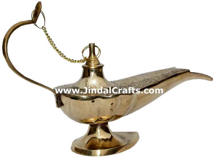 Magic Lamp Aladdin Disney Chirag Metal Craft Home Decoration Art Decor Jasmine