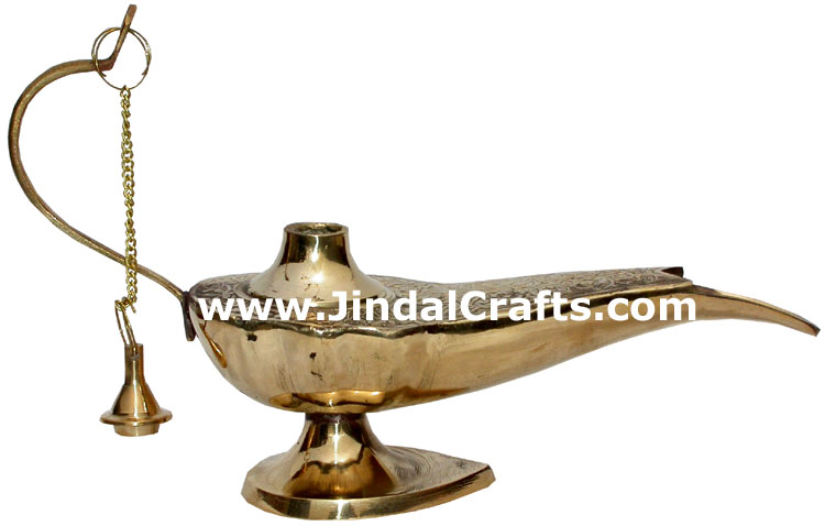 Magic Lamp Aladdin Disney Chirag Metal Craft Home Decoration Art Decor Jasmine