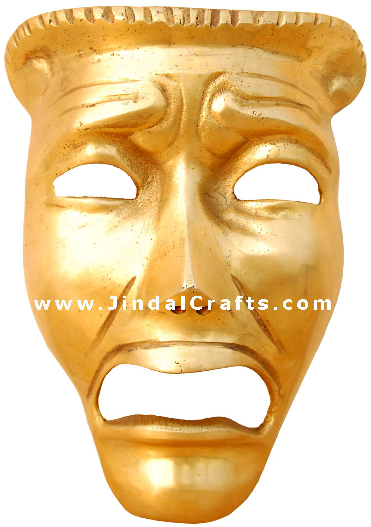 Antique Finish - Home Wall Decor Expression Mask Indian Traditional Handicrafts