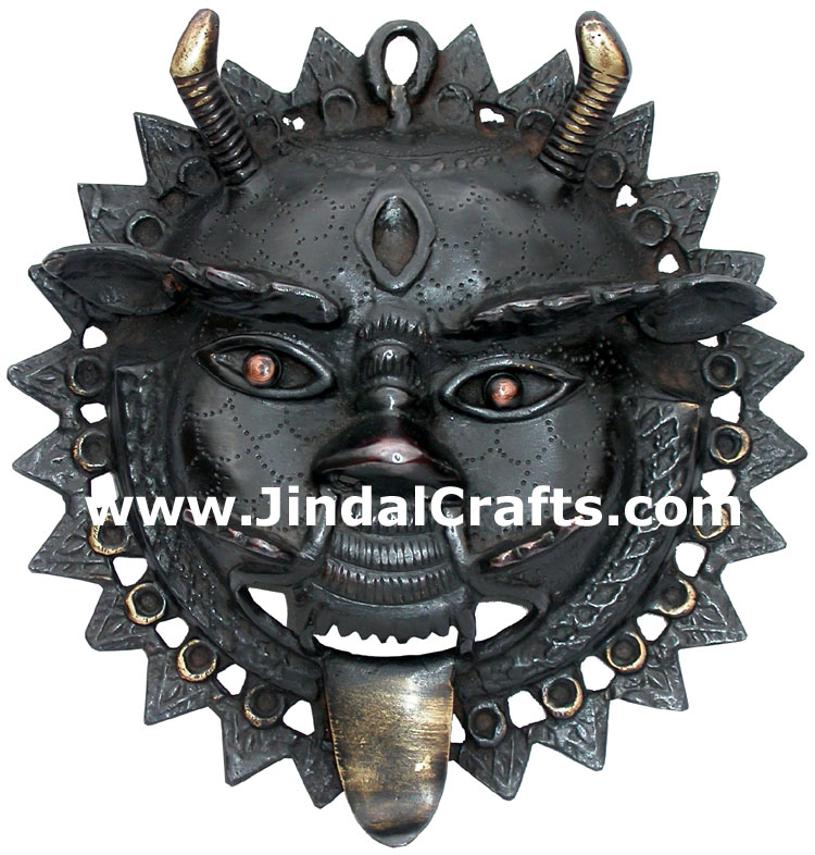 Nazar Battu Home House Outdoor Brass Artifact India Handicraft in Antique Finish