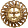 Brass Sun Mask India Carving Artifacts Arts