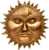 Brass made Sun Wall Mask Indian Traditional Artifacts