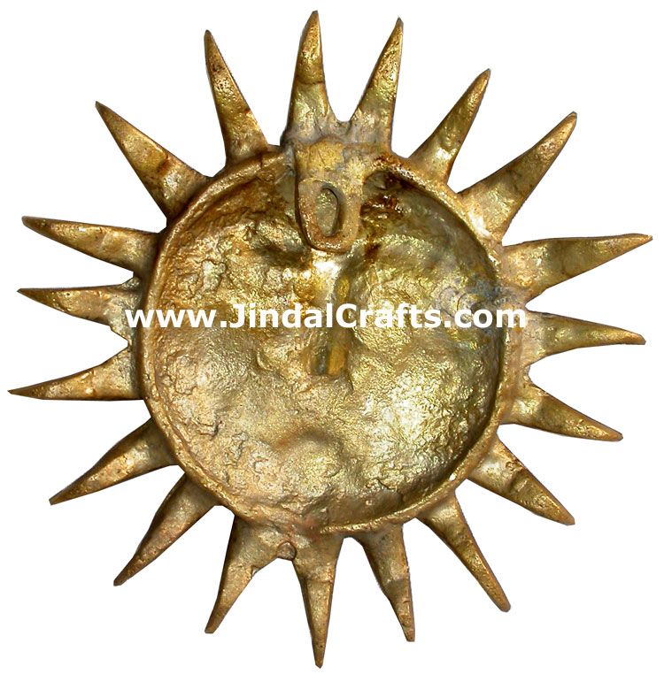 God Sun Hand Crafted Metal Art India Religious Figures