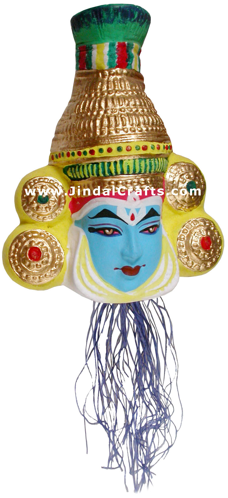 Handmade Papier Mache Indian Traditional Dancer Mask