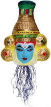 Handmade Papier Mache Indian Traditional Dancer Mask