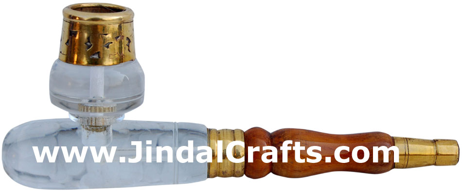 Wooden Smoking Pipe - Indian Art Craft Handicraft Artifact