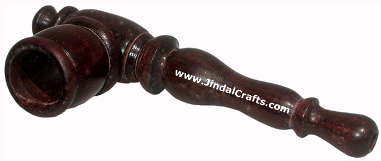 Wooden Smoking Pipe - Indian Art Craft Handicraft Artifact